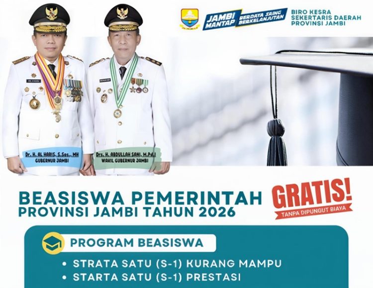 Kabar Gembira Mahasiswa Jambi! Beasiswa Pemprov 2026 Segera Dibuka, Cek Jadwal dan Syaratnya Sebelum Terlambat