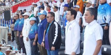 Wakil Bupati Muaro Jambi Junaidi H Mahir Hadiri Pembukaan Gubernur Jambi Cup di Stadion Swarnabhumi